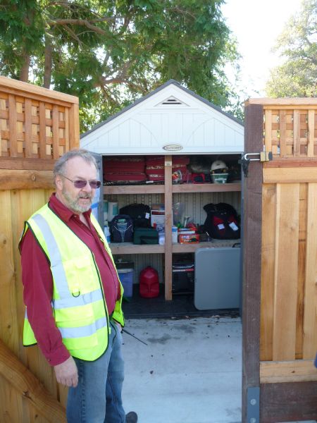 New storage shed ...